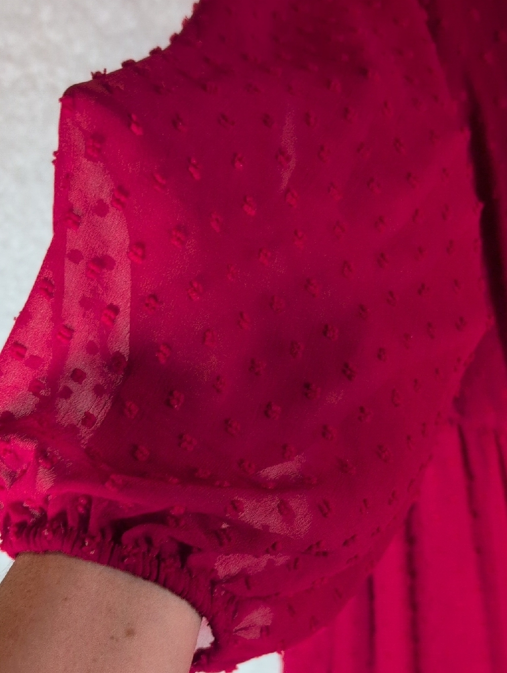TORRID Red MAXI Dress with Puff‎ Sleeves - Picture 10 of 11